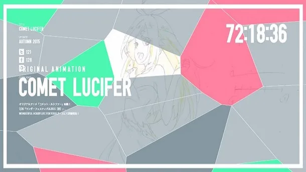 Comet Lucifer – Anúncio mostra preview do anime!