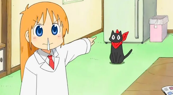 gatos pretos nos animes