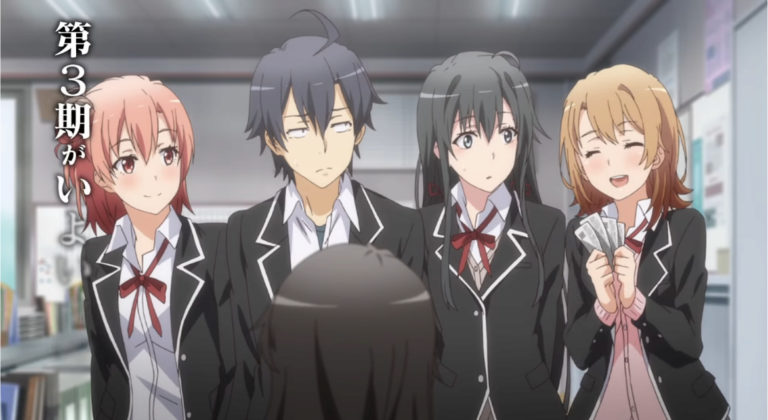Oregairu – Anime recebe data de estreia para 2020!