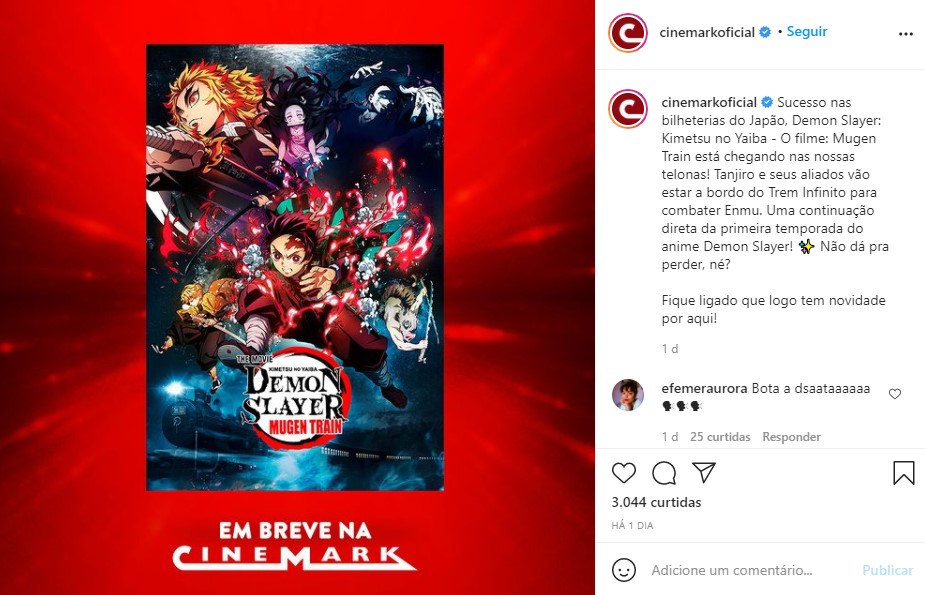 Kimetsu no Yaiba Cinemark