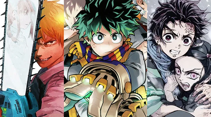 Chainsaw, Boku no Hero e Kimetsu no Rank do The New York Times