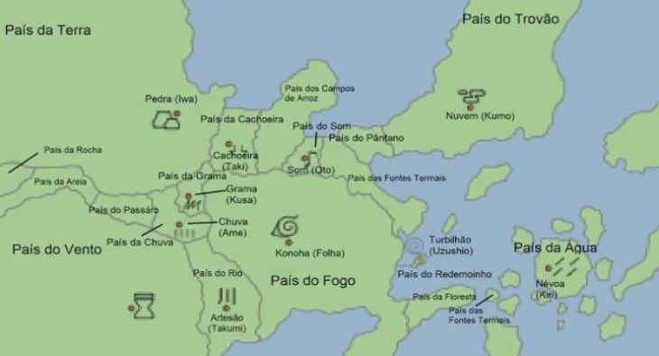 Mapa - Naruto