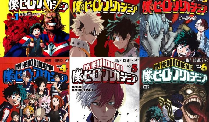 My Hero Academia - Capas do Mangás
