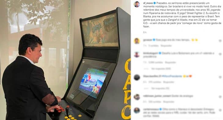 Sergio Moro faz postagem jogando Street Fighter e viraliza