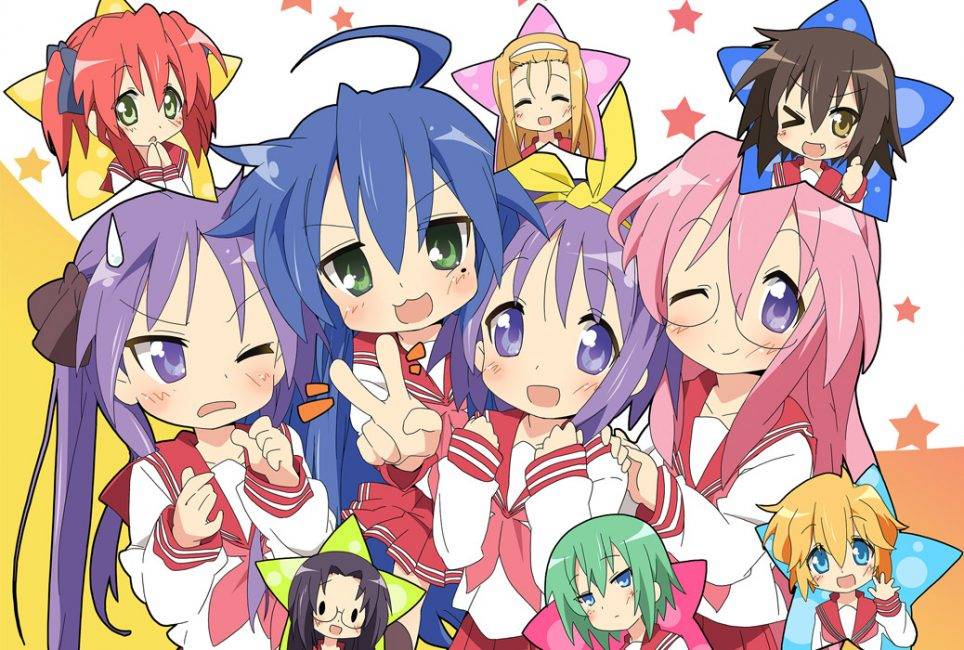 animes fofos Lucky Star