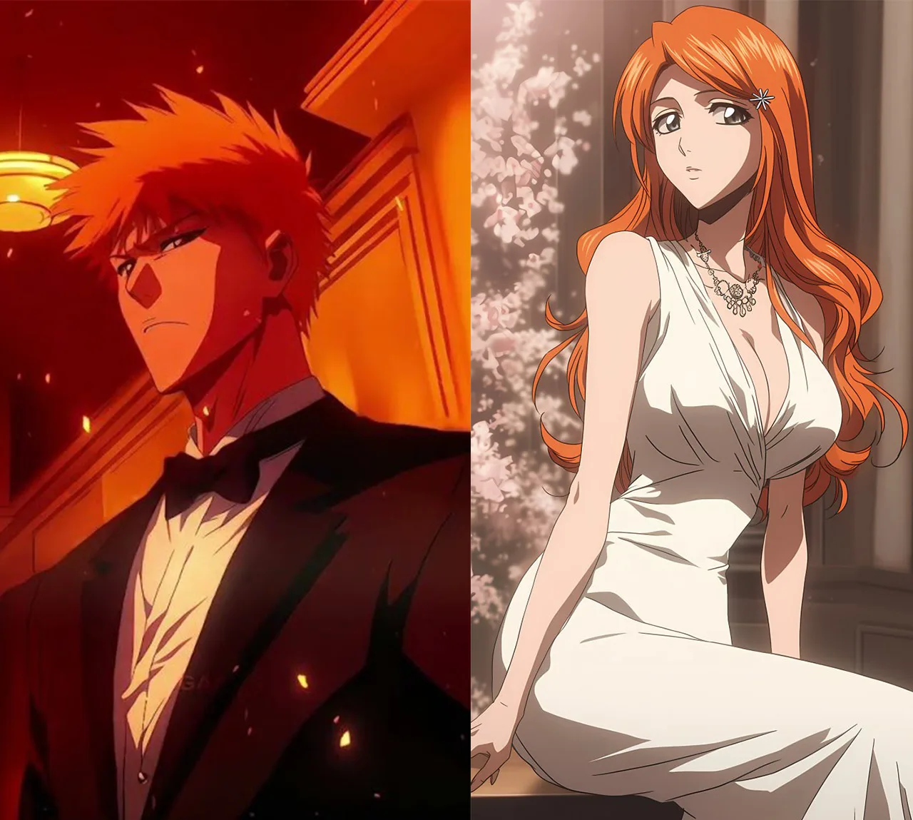anime Ichigo e Orihime Inteligência Artificial (IA)