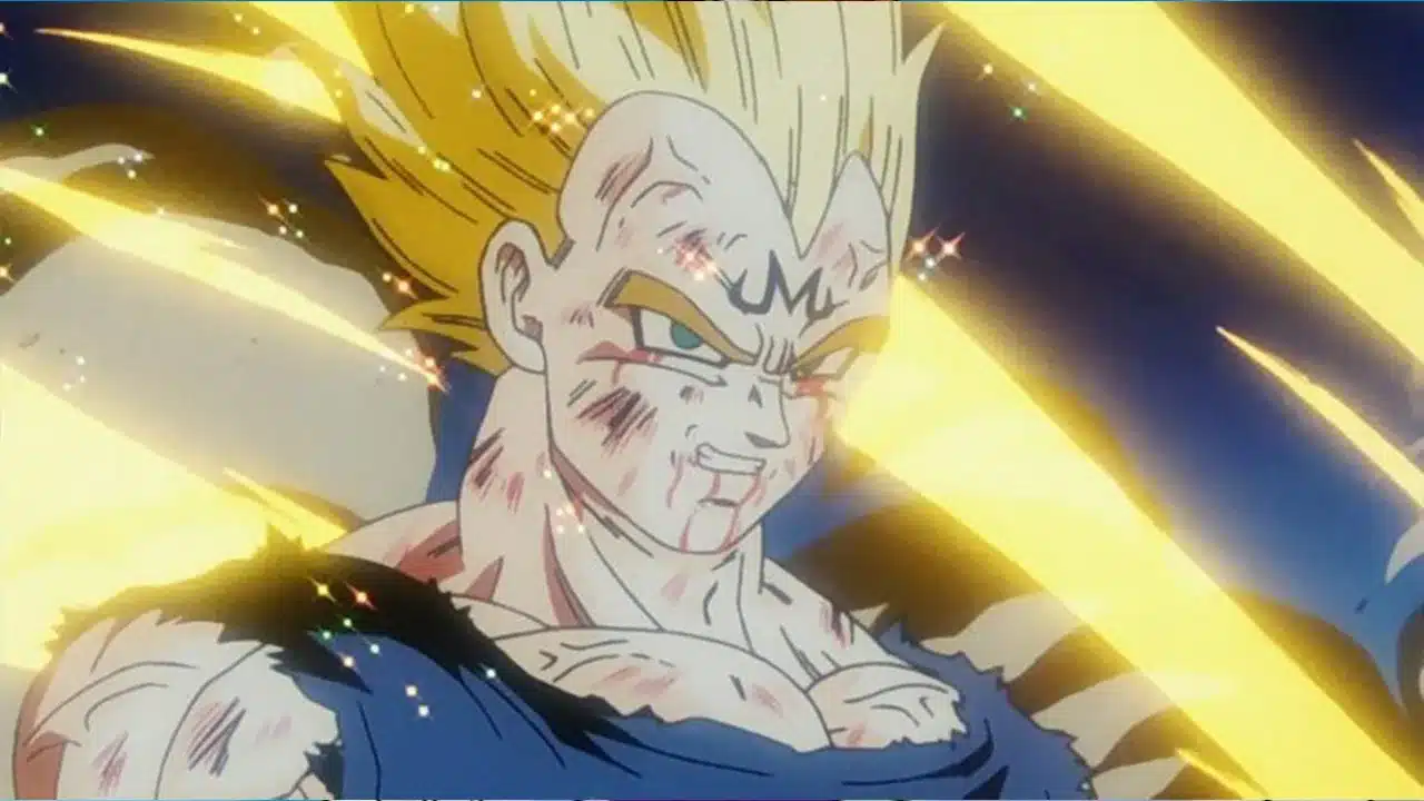 Vegeta luta por seus entes queridos