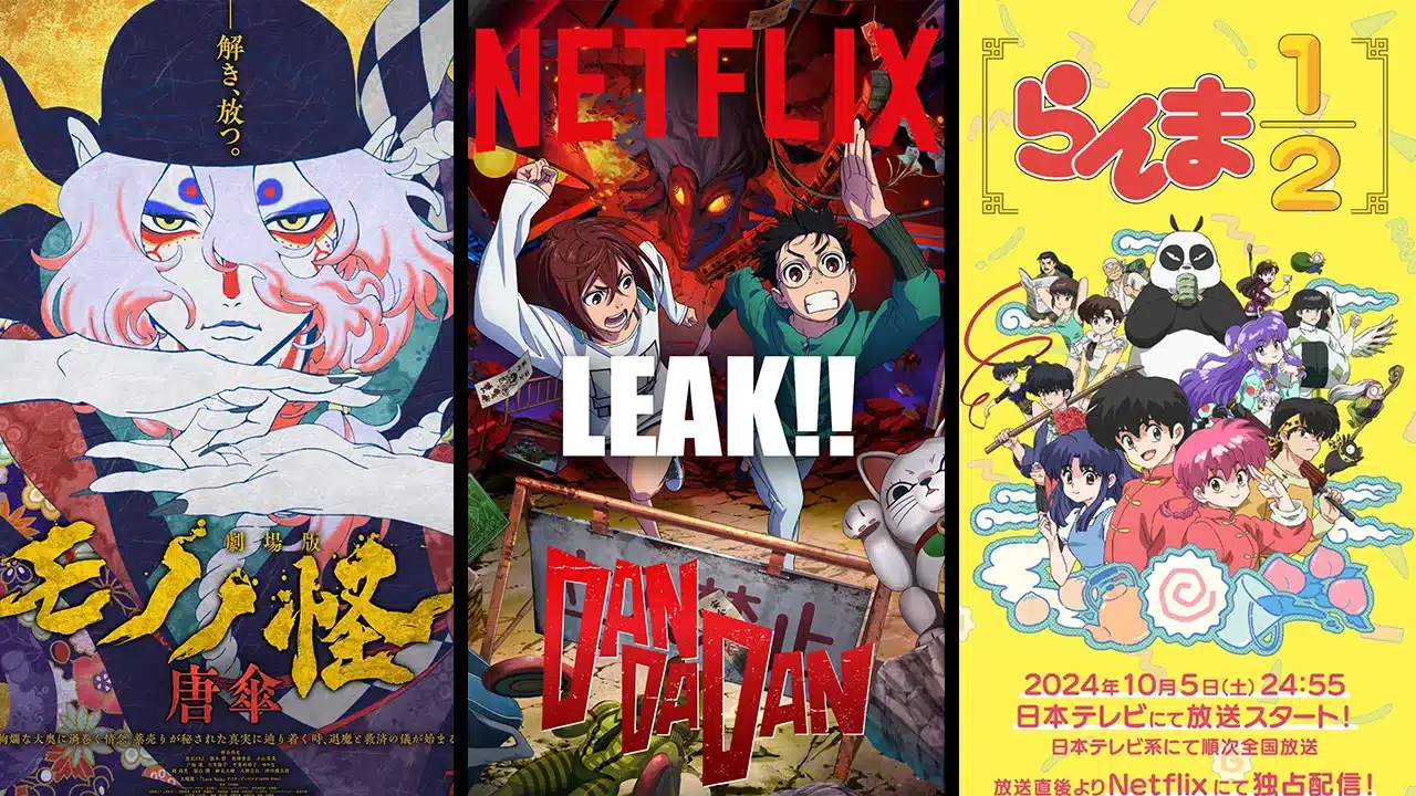 hacker Netflix Dandadan, Ranma ½ e Mononoke  