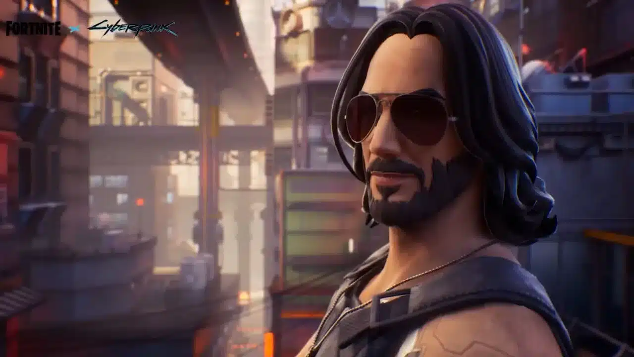Fortnite parceria com Cyberpunk 2077