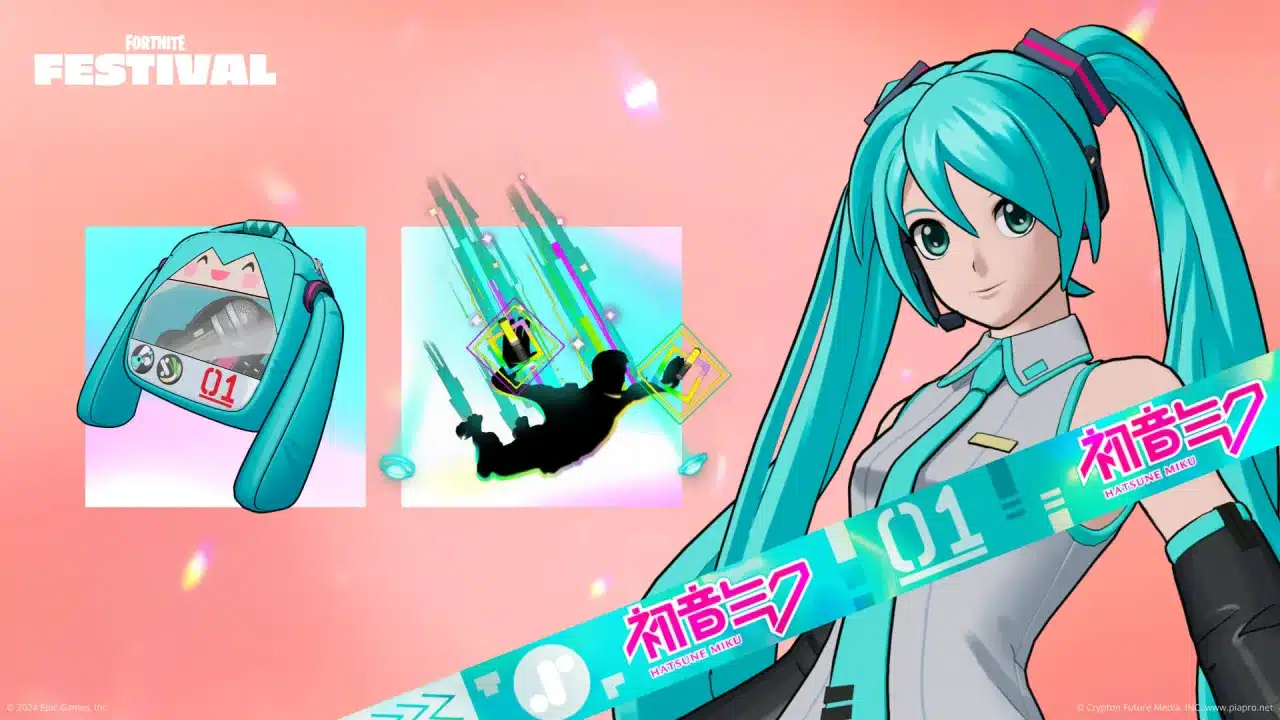 Hatsune Miku Temporada 7 do Fortnite Festival