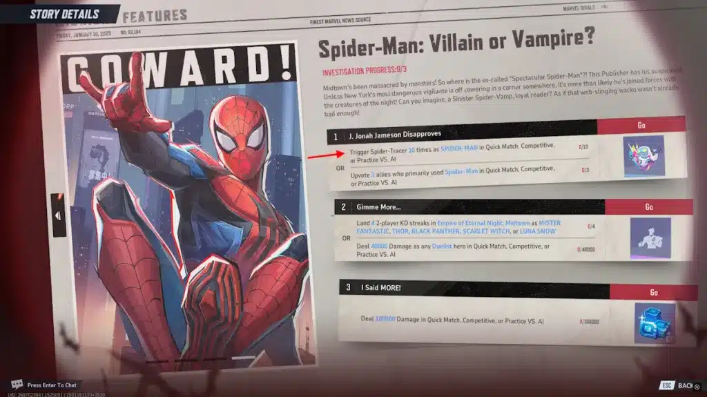 Spider-Tracer no Marvel Rivals
