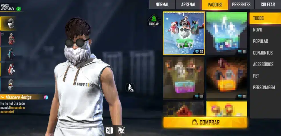 Barbinha de Velho no Free Fire