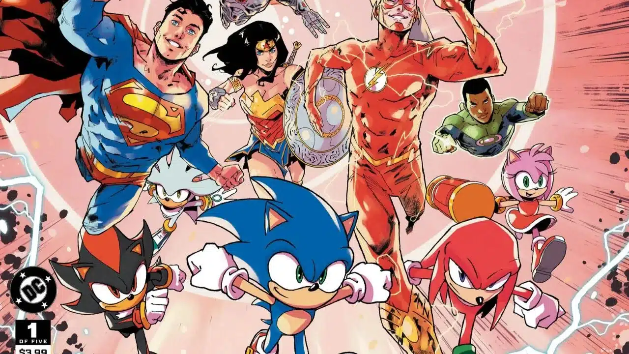 DC revela primeiras imagens do crossover entre Sonic e Liga da Justiça