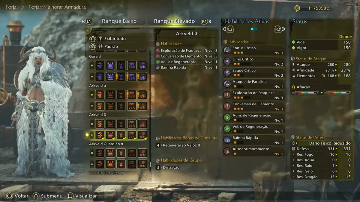 endgame de Monster Hunter Wilds Adornos e amuletos