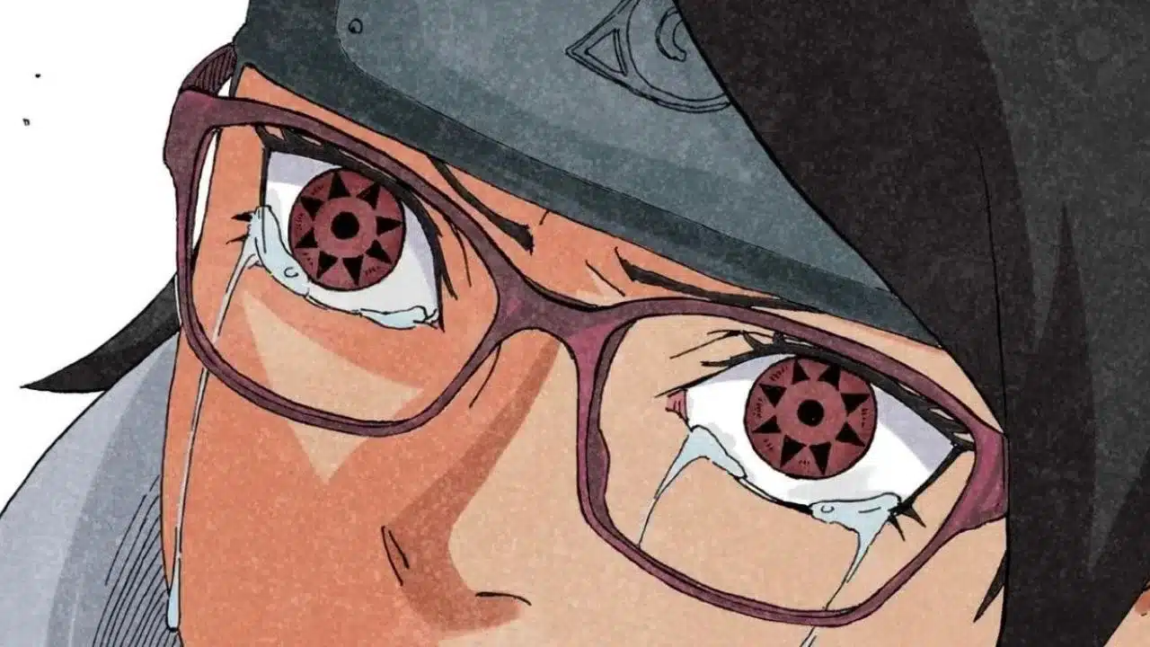 Boruto Two Blue Vortex 21 Sarada desperta o Mangekyou Sharingan contra Ryu