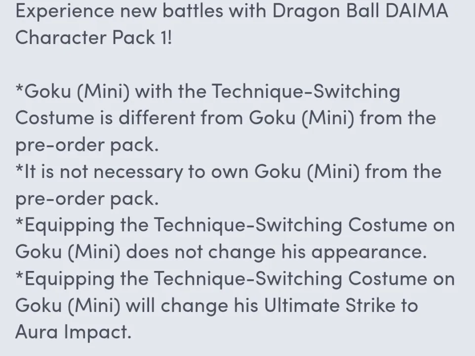 Dragon Ball Sparking Zero Daima - Vazamento