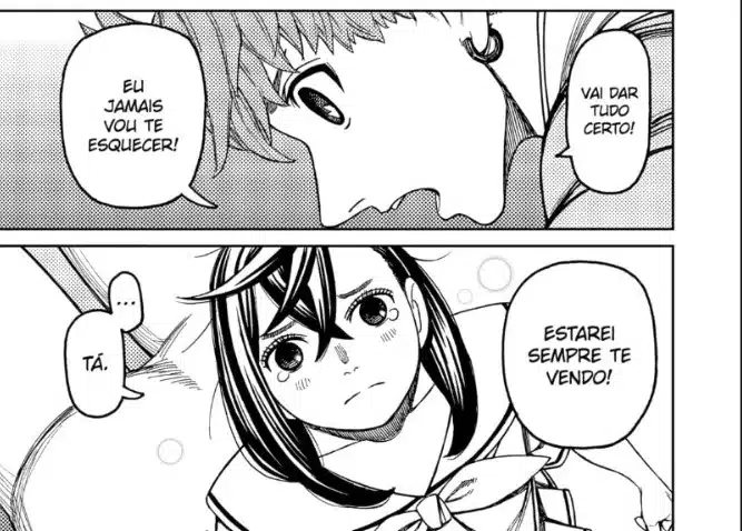 Jiji é o único que ainda se lembra de Momo - Dandadan 192