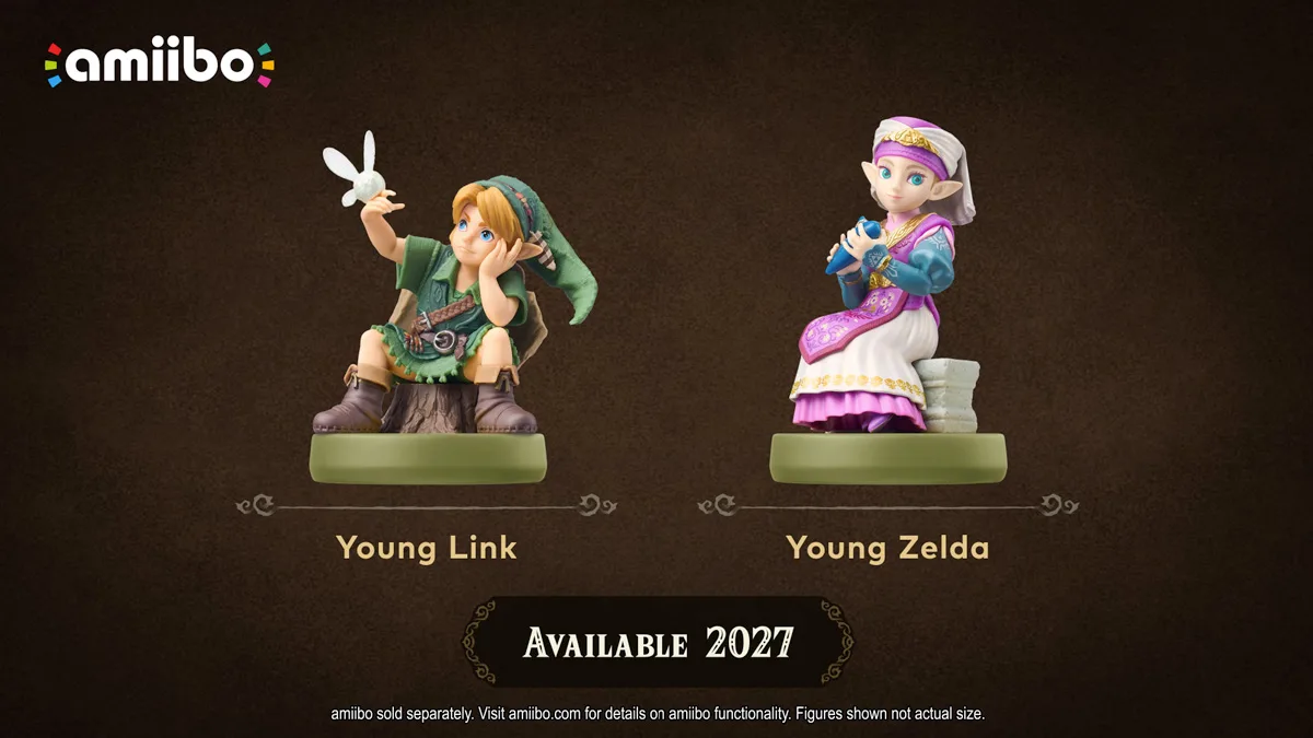 novos amiibos link e zelda